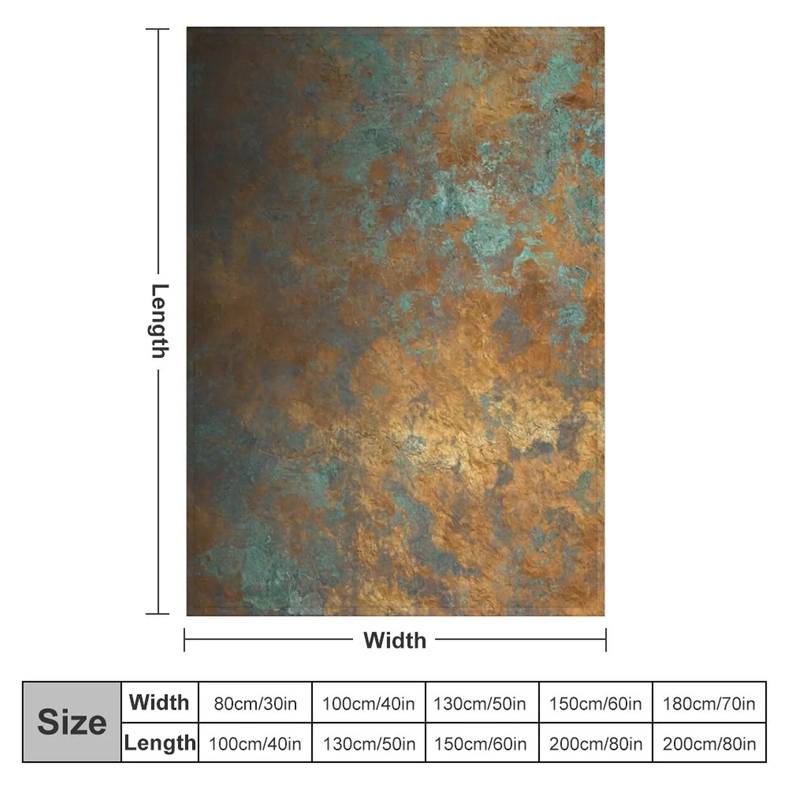 oxidized copper Throw Blanket Blanket Luxury Stuffed Blankets