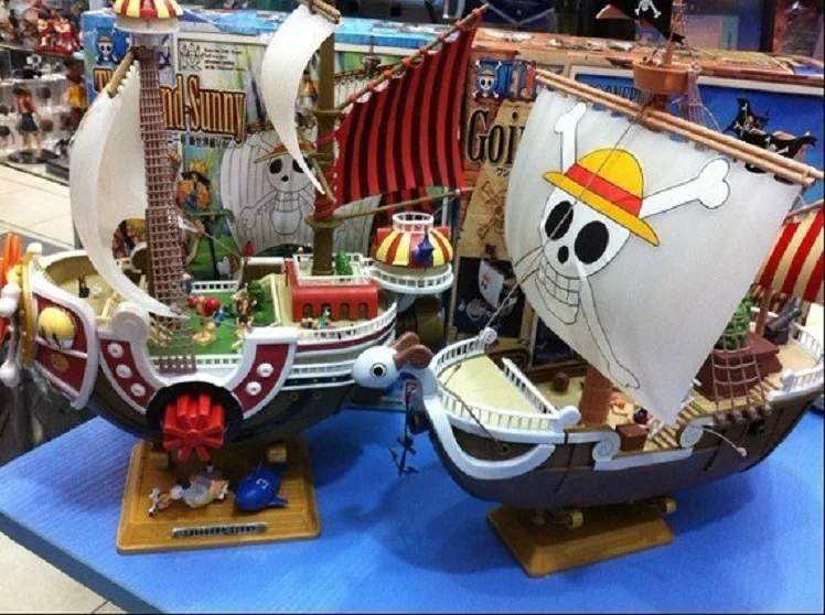 Anime One Piece Thousand Sunny & Meryl Boat Pirate Ship Figure PVC Action Figure Toys Collectible Model Toy Gifts