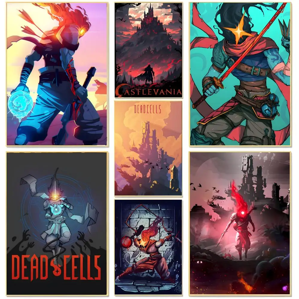roguelike action pixel game D-Dead Cells Poster Living Room Bedroom Decorative Print Unframed Decor