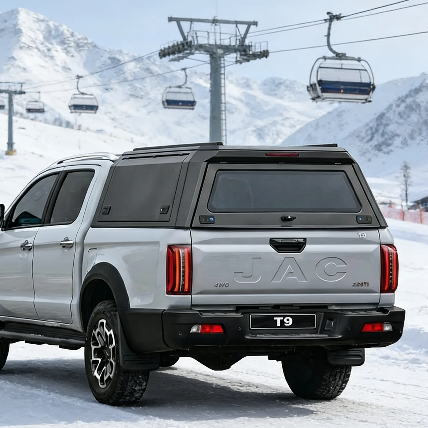 

Крышка кузова Dream Garage Deluxe Black Edition из алюминиевого сплава для пикапа JAC T9 2023+
