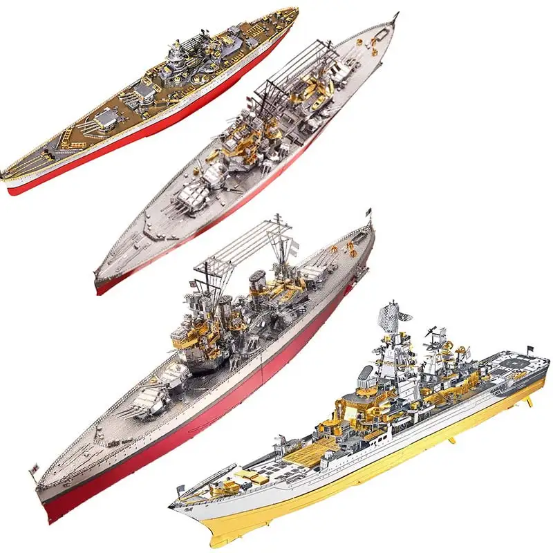 Piececool 3D metal puzzle for adults,USS Enterprise CVN-65 model ship Building Kit,DIY 3D metal Puzzle aircraft Carrier Toy, per