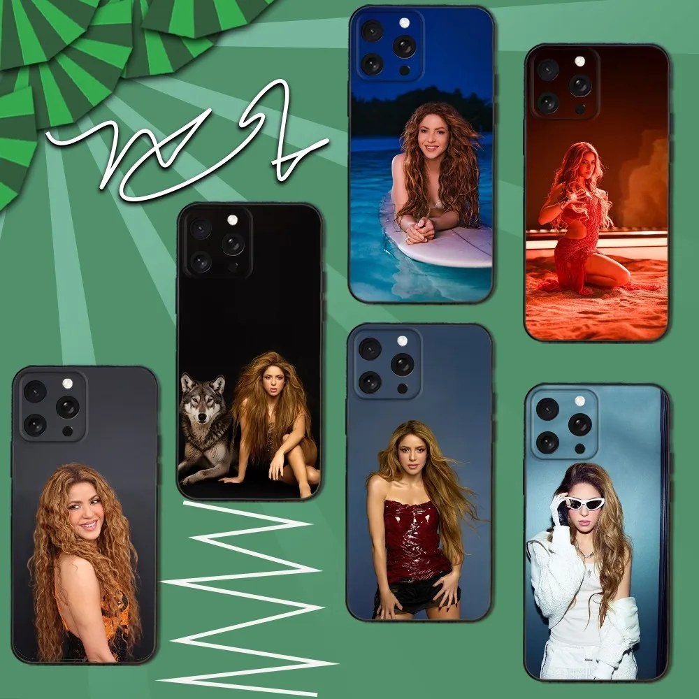 

Singer F-Famous Shakira Phone Case For iPhone 16e,16,15,14,13,12,11,Pro,X,XS,Max,XR,Plus,Mini Soft Black Cover