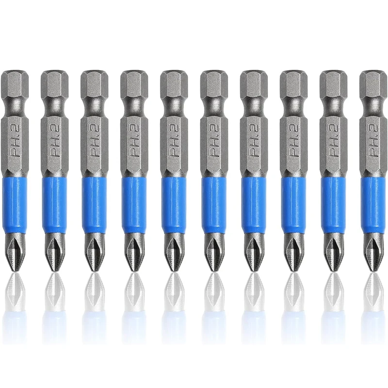 2/3/5/10 Pc 50mm PH2 Cross bit drill Head Screwdriver Bit Hand Tools Anti Slip Electric Hex Shank Magnetic Screwdriver Drill Bit