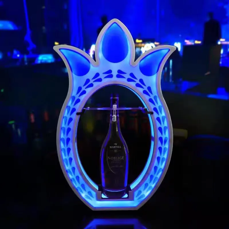 Custom Glorifier Display VIP Bottle Presenter Tequila Champagne Wine Rack Holder For Nightclubs KTV Bar Party Decoration