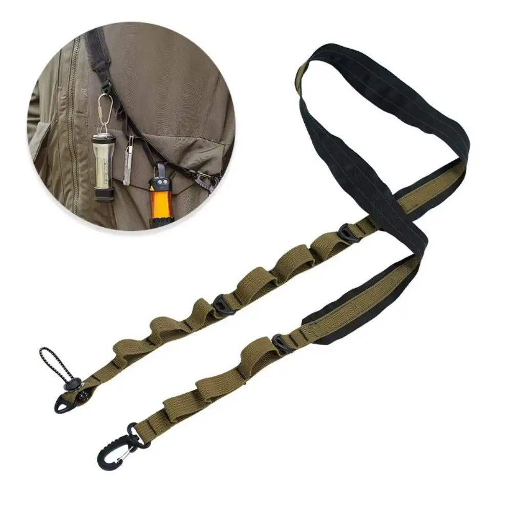 

Multi-functional Shoulder Straps Quick Release Polyester Camping Hangings Rope Adjustable Multiple Hanging Loops