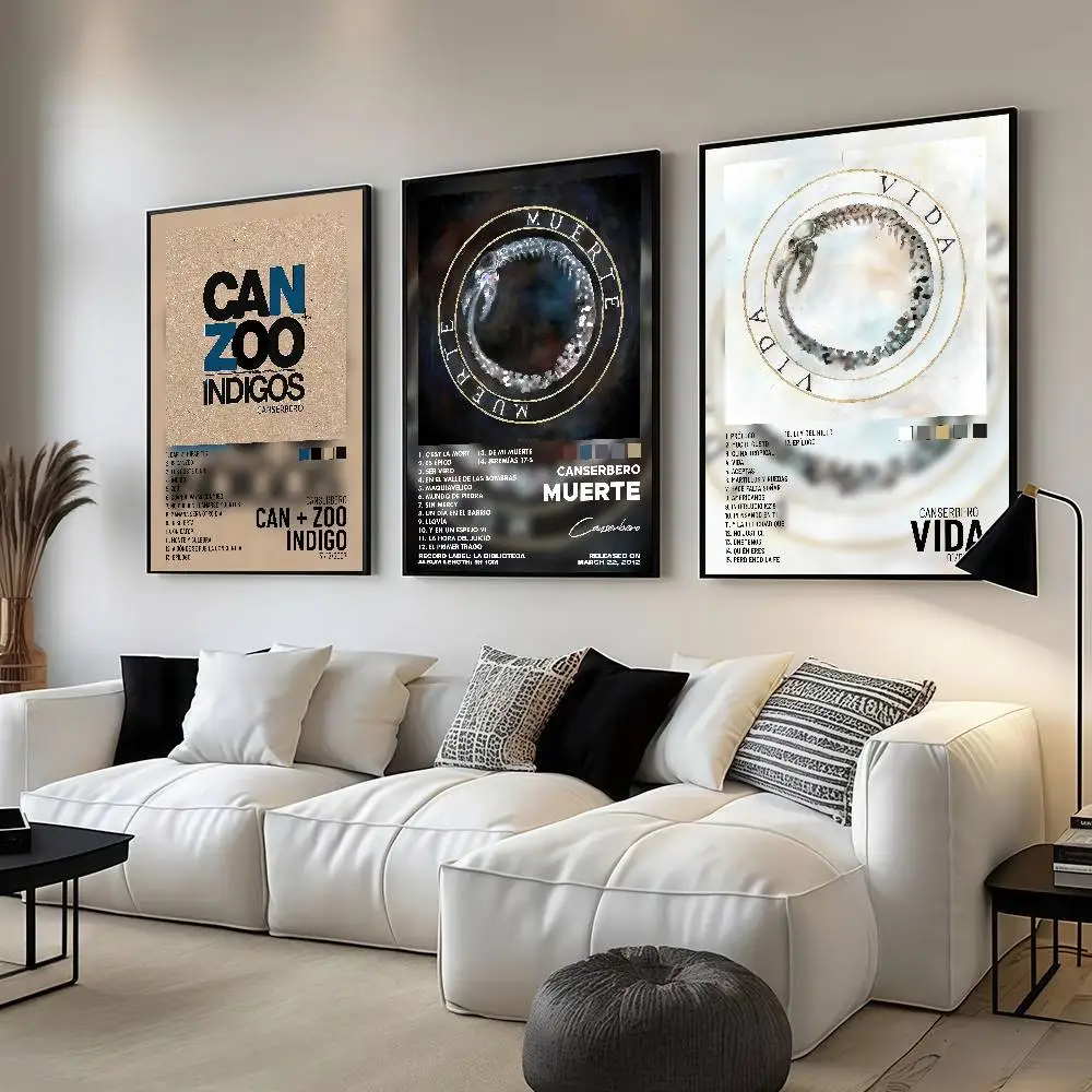 Rapper Canserbero Poster, Schlafsaal-Dekorationen, Wandbilder für Schlafzimmer und Wohnzimmer, Souvenirs