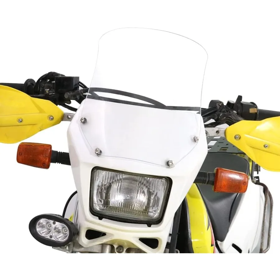 

Лобовое стекло подходит для DR650 20022025 XR650L 19932023 CRF250L 20132023, лобовое стекло мотоцикла, прозрачное с улучшенной аэродинамией