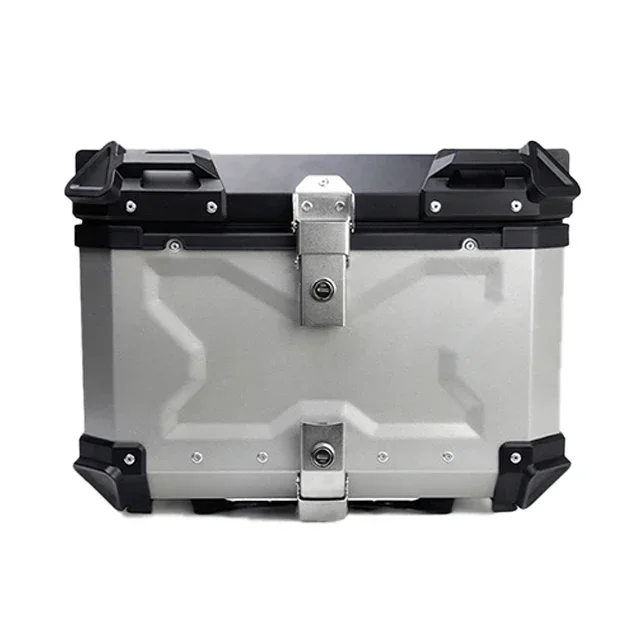 

55LMotorcycle Travel Trunk Aluminum Motorcycle Top Box Motorbike Professional Waterproof High Quality Aluminium Alloy Tailgate