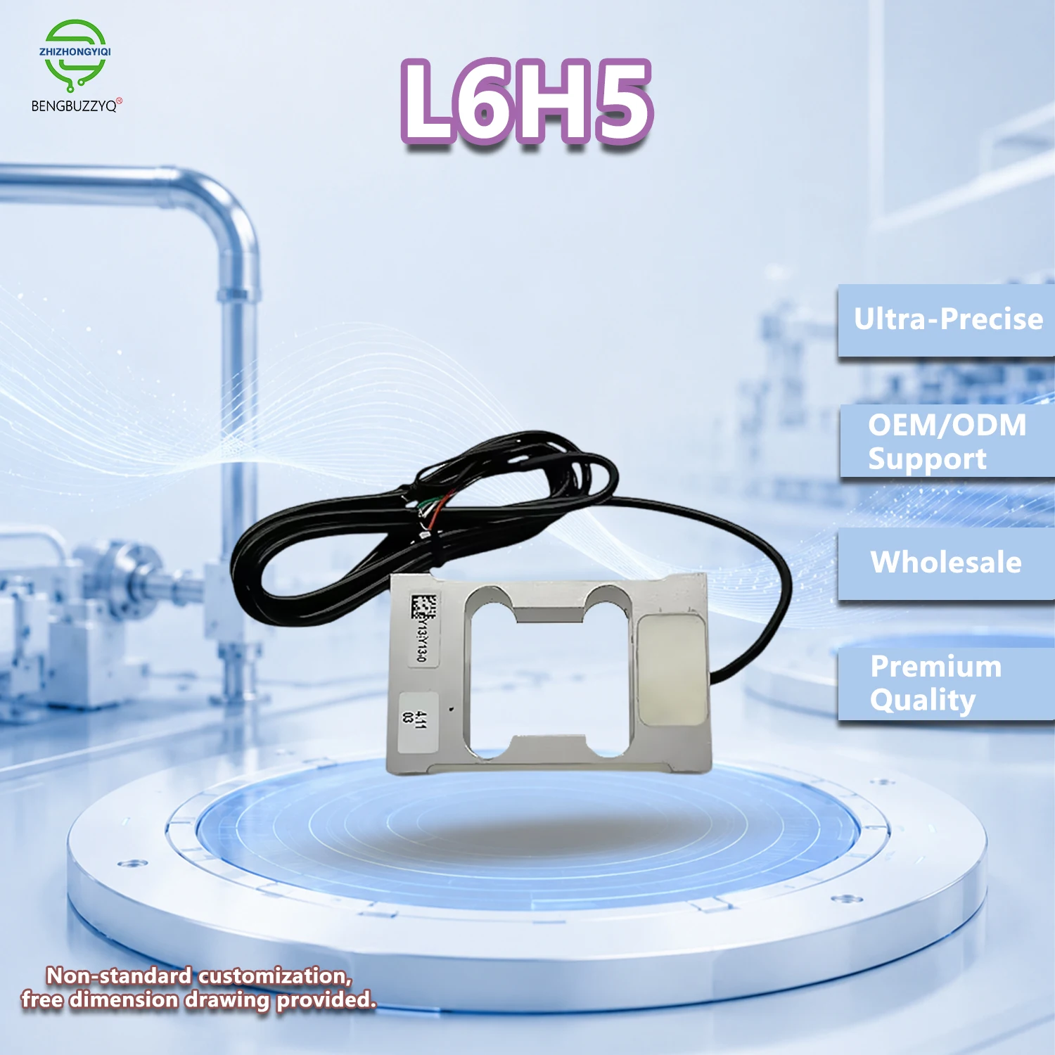 L6H5 Precision Force Sensor for High-Accuracy Weighing, Multiple Sizes for Various Load Requirements, Reliable for Industrial