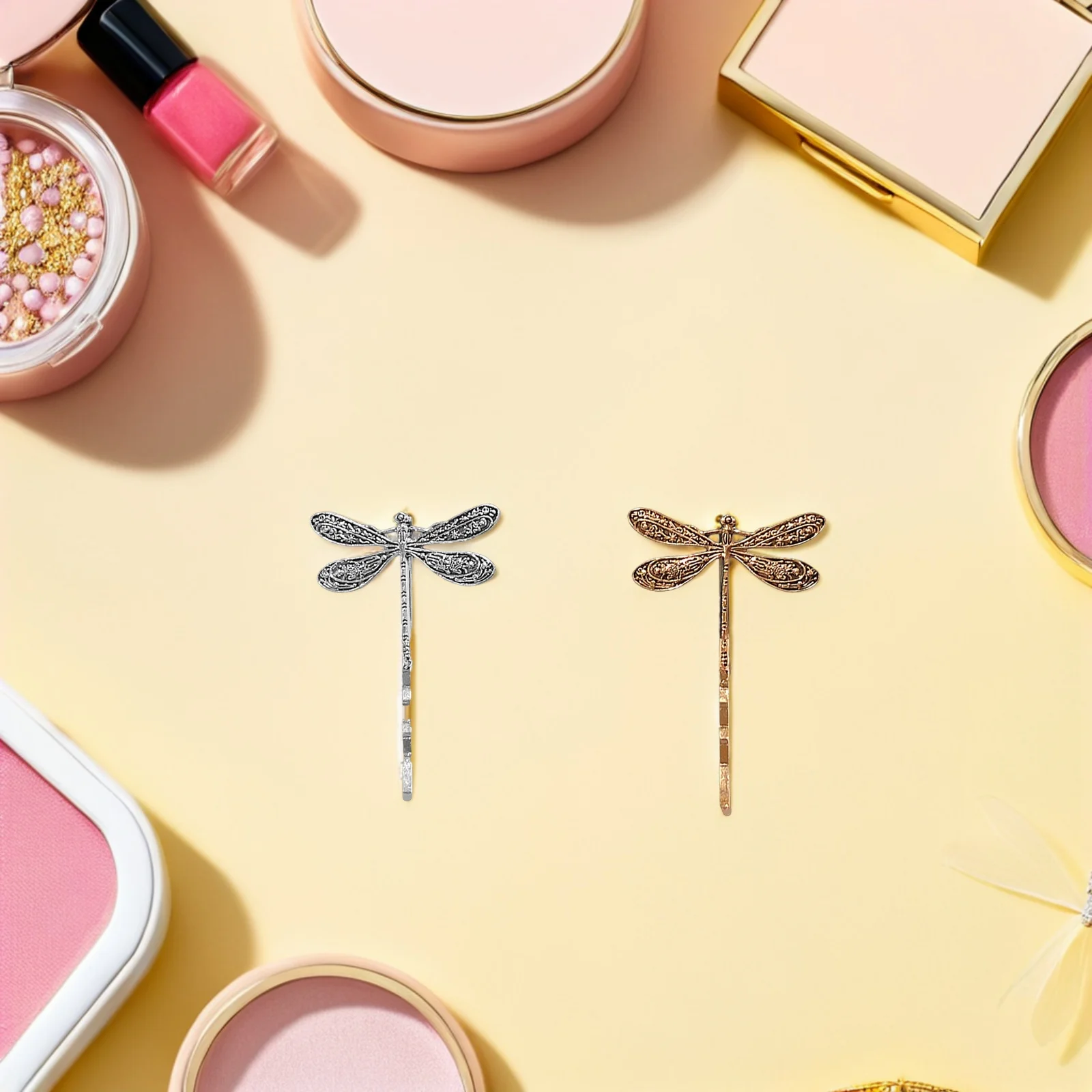 

6Pcs Hair Clips Vintage Style Metal Hairpins for Girls Women Decorative Accessories Party Wear