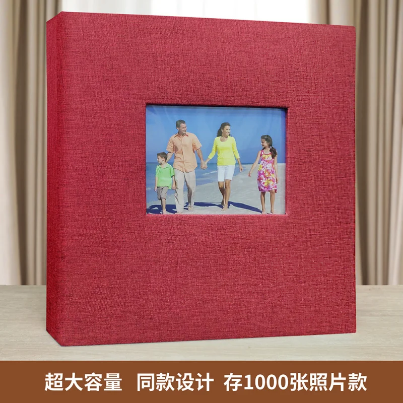 Customized. Guangmei Custom Linen Cover Photo Album A6 Photo Book PP High Transparency 9 Grid Card Storage Album