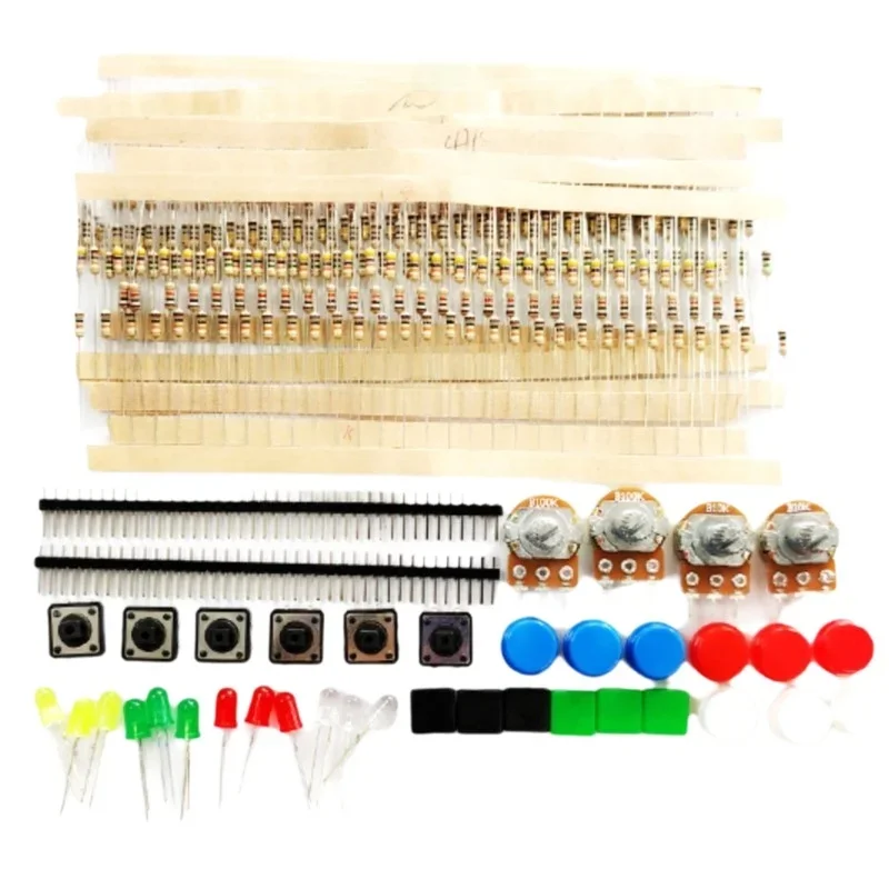 Universal Parts Kit  /Component Kit Contains Resistors / LED Potentiometers experiment for Arduino