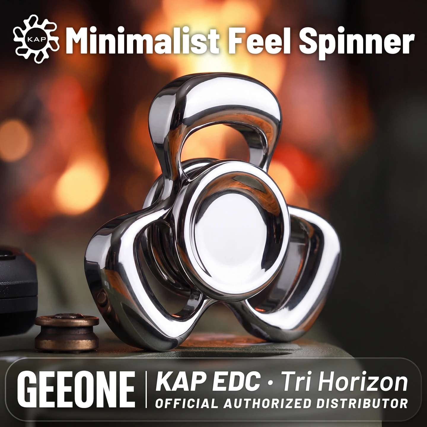 KAP EDC TRI Horizon EDC Fidget spinner metal fidget toys antistress for adults ADHD toys