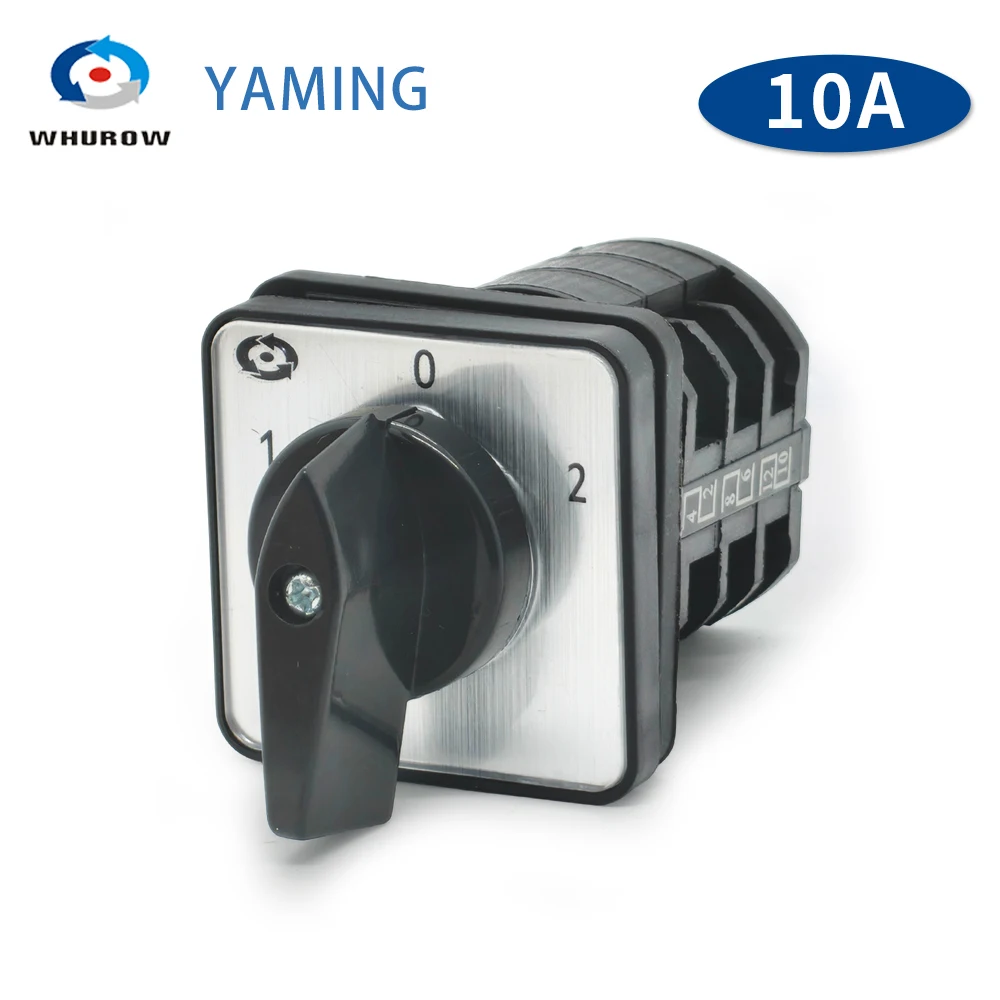 LW8-10D404/3B Universal Changeover Selector Silver Contact 3‑pole 3‑position Forward‑Reverse Control 10A Rotary Cam Switch