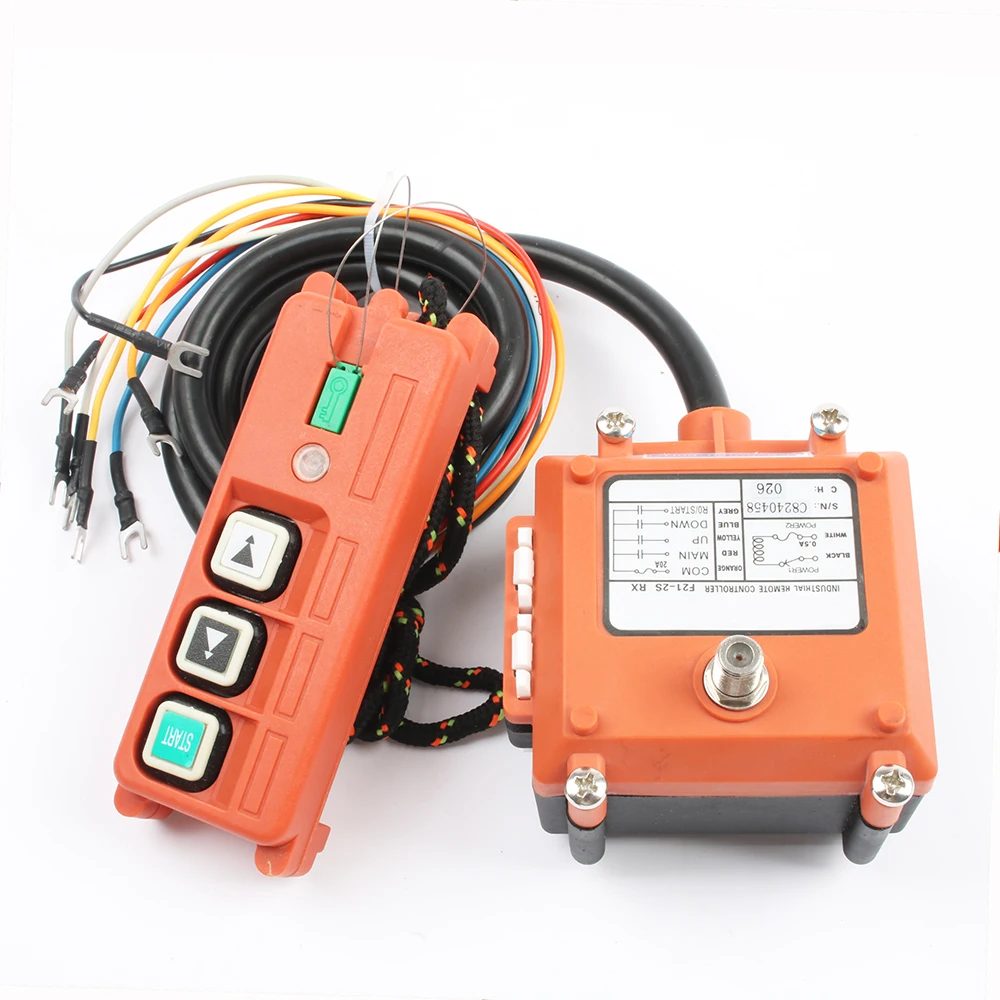 Wireless Industrial Remote Controller Electric Hoist Winding Engine Sandblast Switches Used F21-2S radio switch220V12V24V36V110V