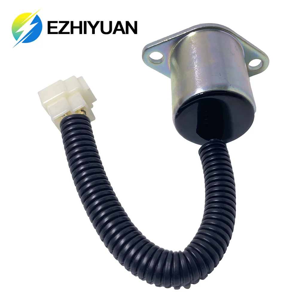 12V  Fuel Solenoid 1503ES-12S5SUC5S SA-5190-12 SK-1043-58 6281-910-011-00 fit For Iseki E3CD E3CE E3CF E3CG E3CD-T E3CC TG5330E4