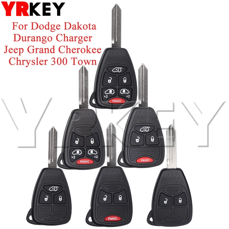 

Оболочка для автомобильного ключа чехол 2/3/4/5/6 кнопки для Dodge Dakota Durango Charger Jeep Grand Cherokee Chrysler 300 Town