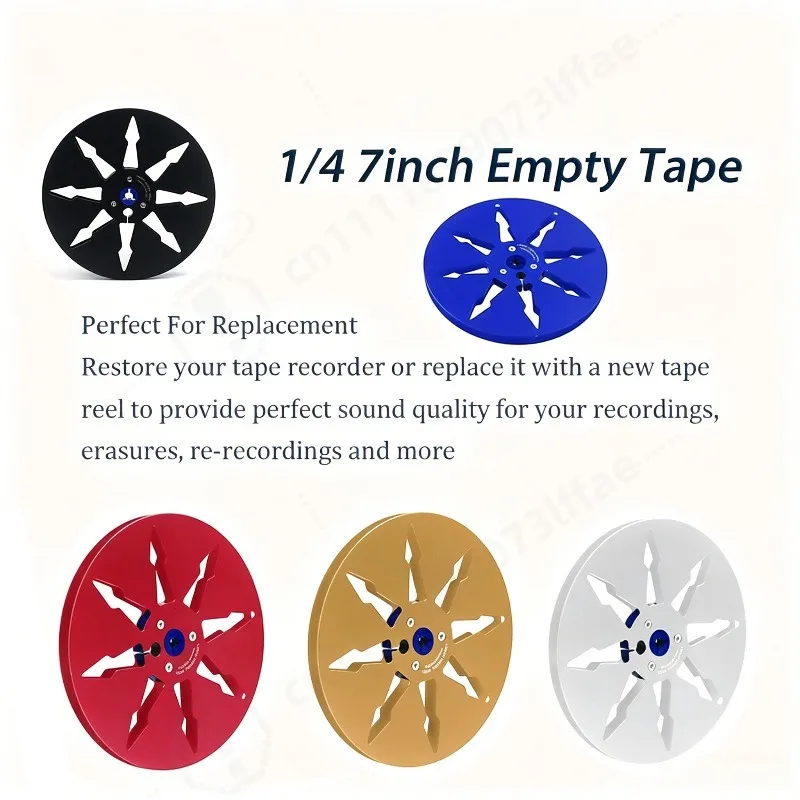 7 Inch Empty Tape Reel 1/4 Hollow Winding Hub Roll To Roll Small Spool Take Up Reel Disc for Film Tape Winding Equipment