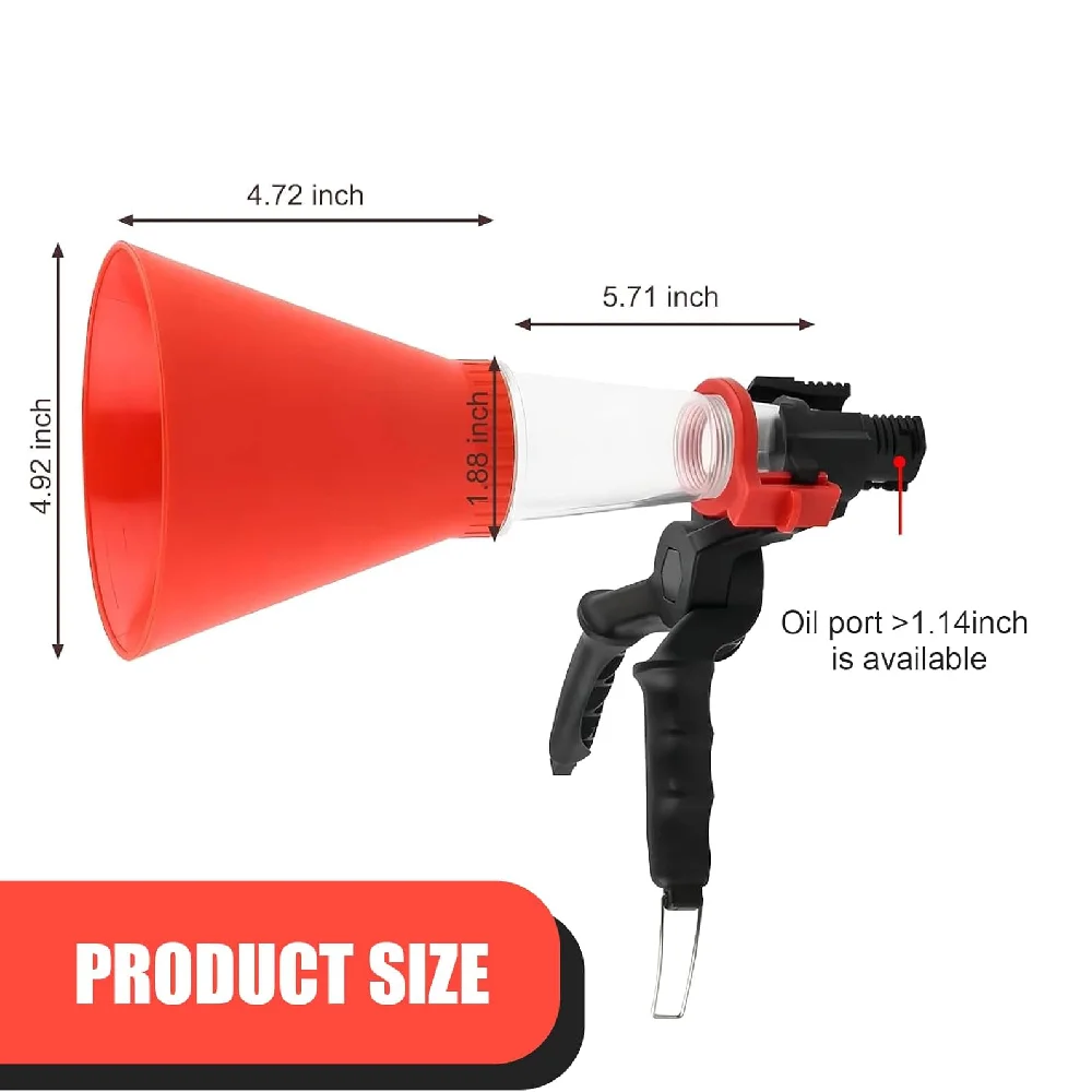 1 PC Car Oil Funnel Visible Self-Locking Structure Expansion Self-Tightening Hands-Free Engine Oil Filling Funnel with Filter