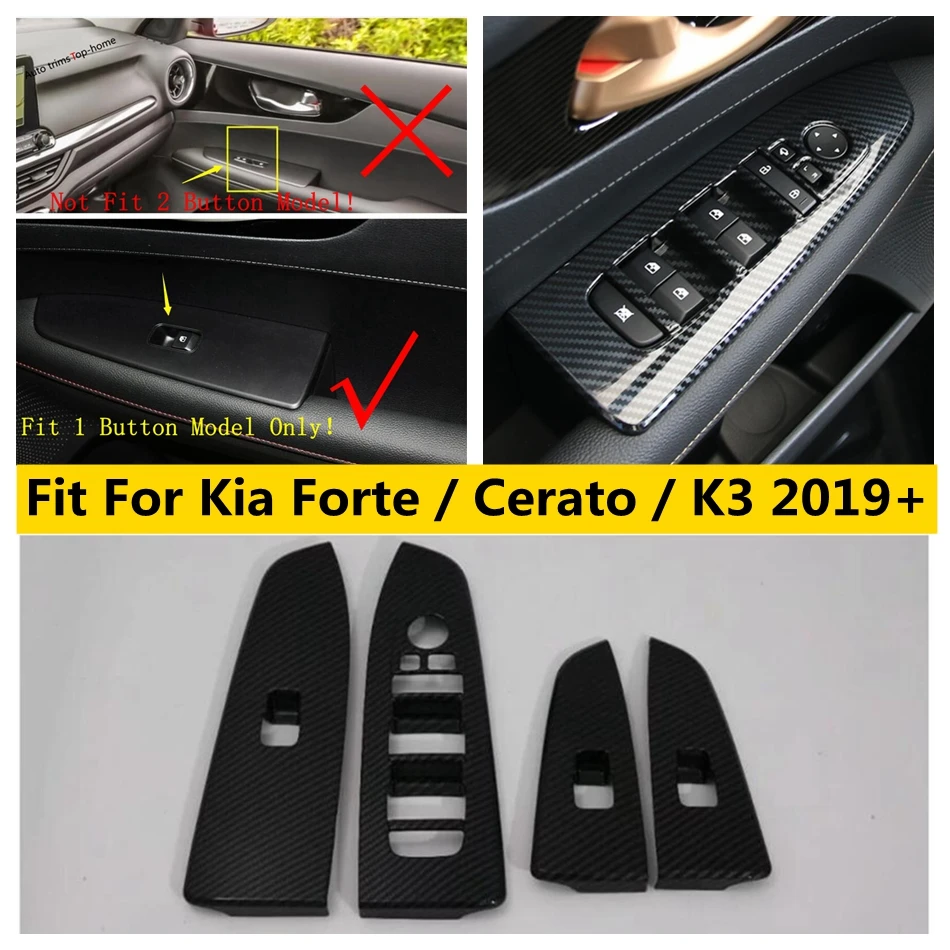 

Inner Door Armrest Window Lift Switch Button Decoration Panel Cover Trim For Kia Forte / Cerato / K3 2019 - 2023 Car Accessories