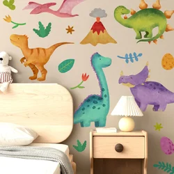 Dinosaur Wall Decals, Dino Alphabet Wall Stickers, Wall Decor for Boy Girl Kids Nursery Baby Bedroom Living Room Classroom