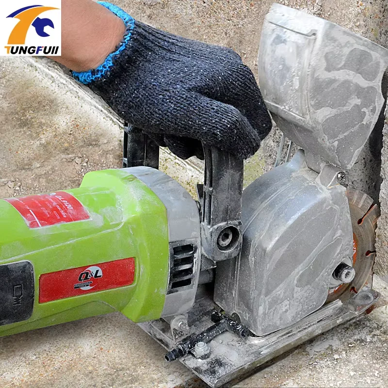 220V Electric Wall Chaser Groove Cutting Machine 4000W Circular Saw Concrete Steel Slotting Cutter for Home Improvement