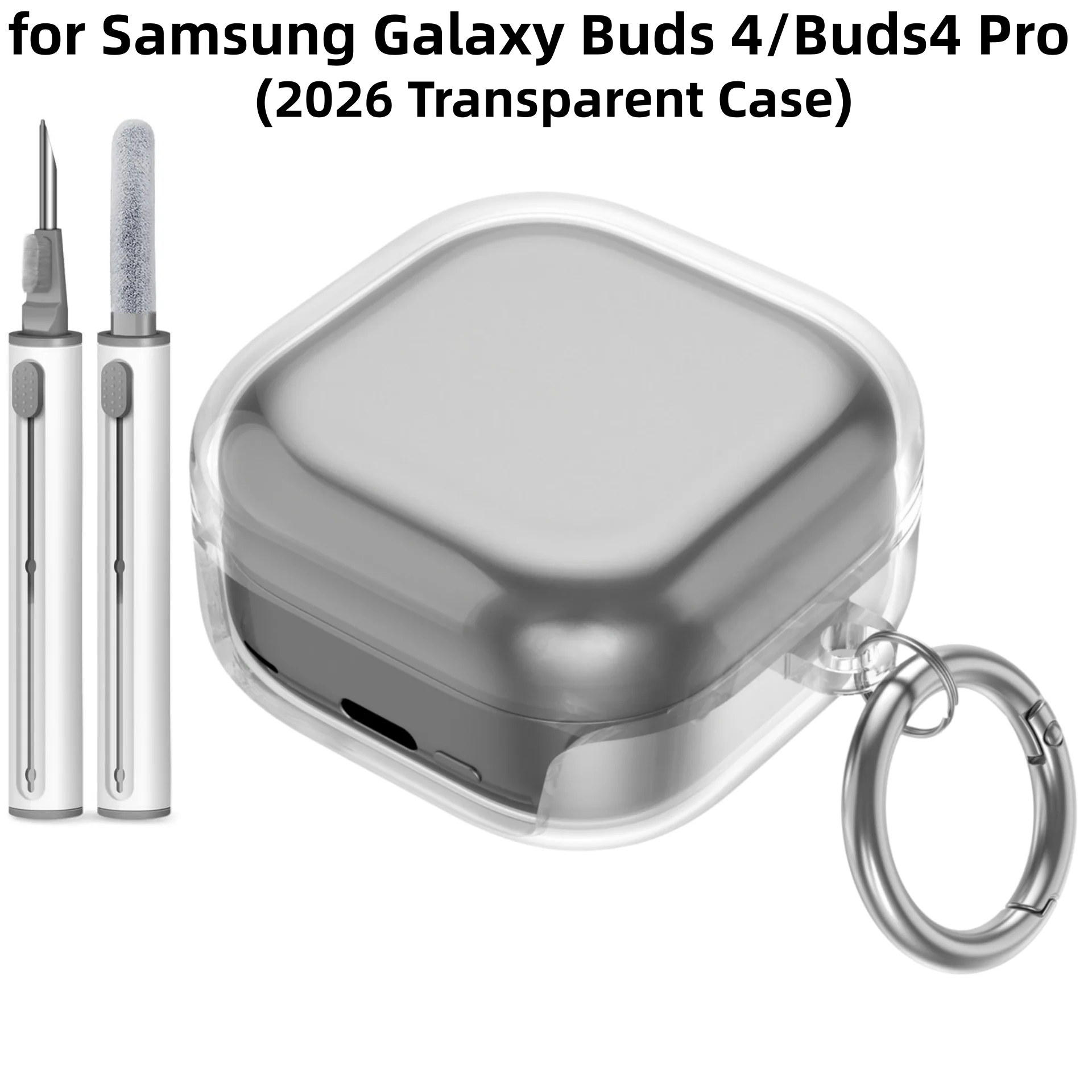 for Samsung Galaxy Buds 4Pro Case Soft Transparent TPU Case 