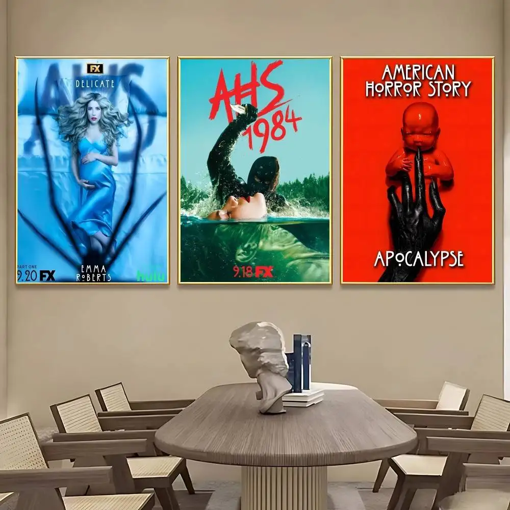 TV Show AHS Vintage Poster Geen Ingelijste Poster Kraft Club Bar Papier Vintage Poster Muur Kunst Schilderij Slaapkamer Studie Stickers