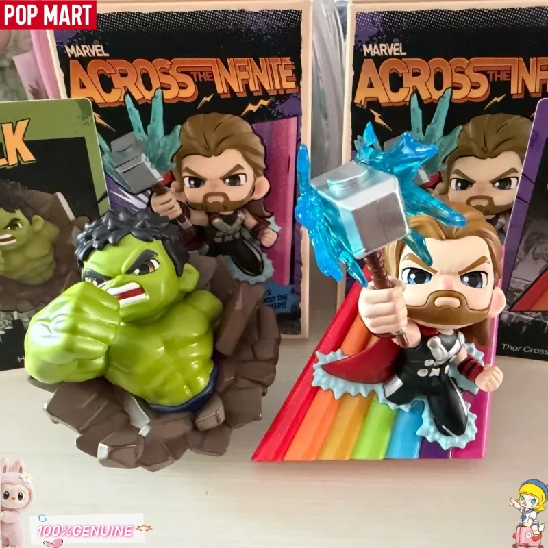 

POP MART Marvel Across The Infinite Series Blind Box Hero Action Figure Mystery Box Set Collectible Desk Decor Kid Birthday Gift