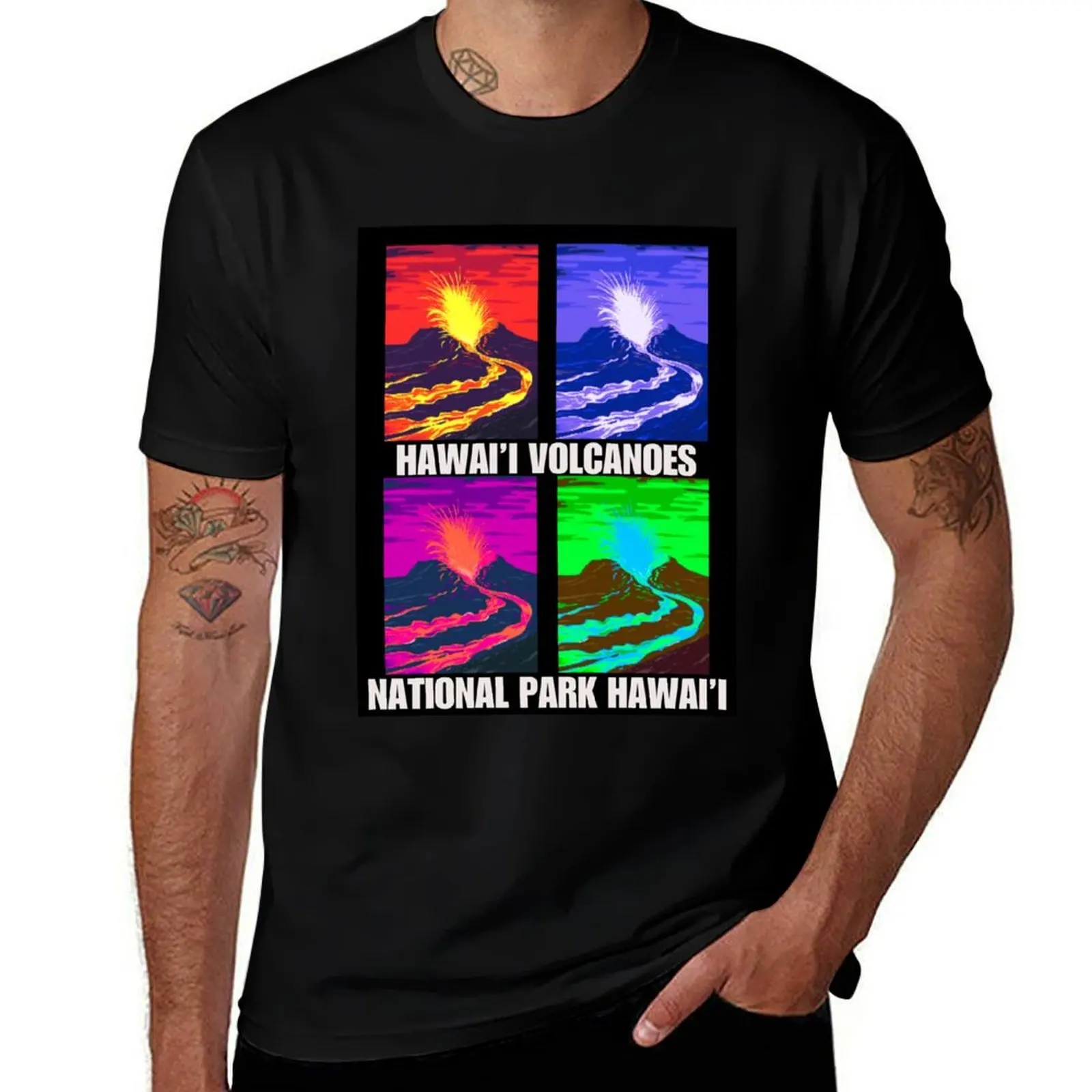 Hawaii Volcanoes - National Park Hawai'i T-Shirt Soft Basic Cotton Short Sleeve Tee T-Shirt