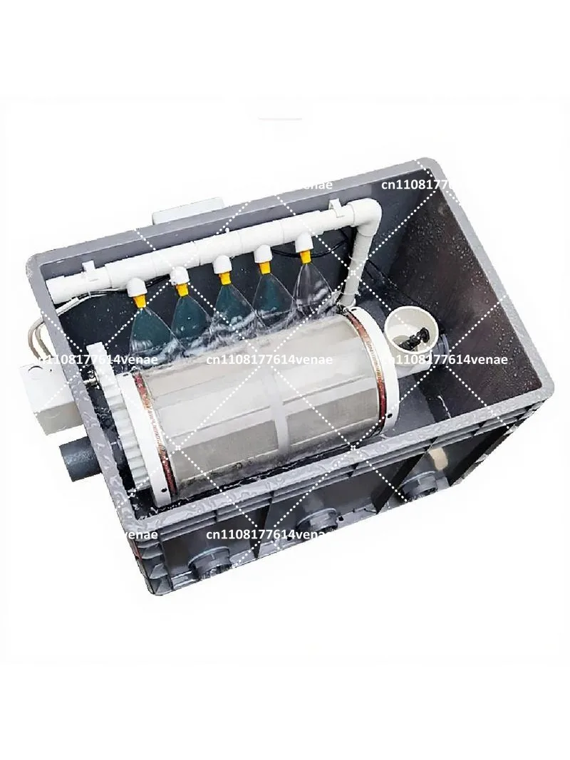 Koi Pond Micro Drum Filter Biological Filtration System Microfiltration Machine for Fish Pond Water Treatment