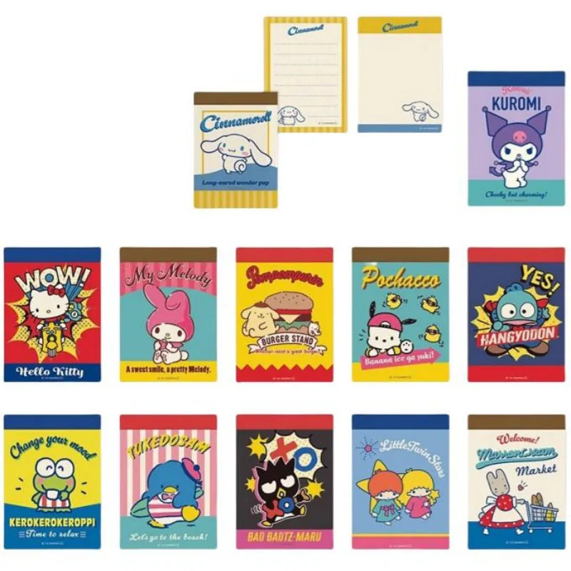 سانريو كيروبي ميلودي كيتي هانجيودون مذكرة الوسادة ملاحظات لاصقة القرطاسية التسمية المفكرة مخطط ملصق آخر اللوازم المدرسية