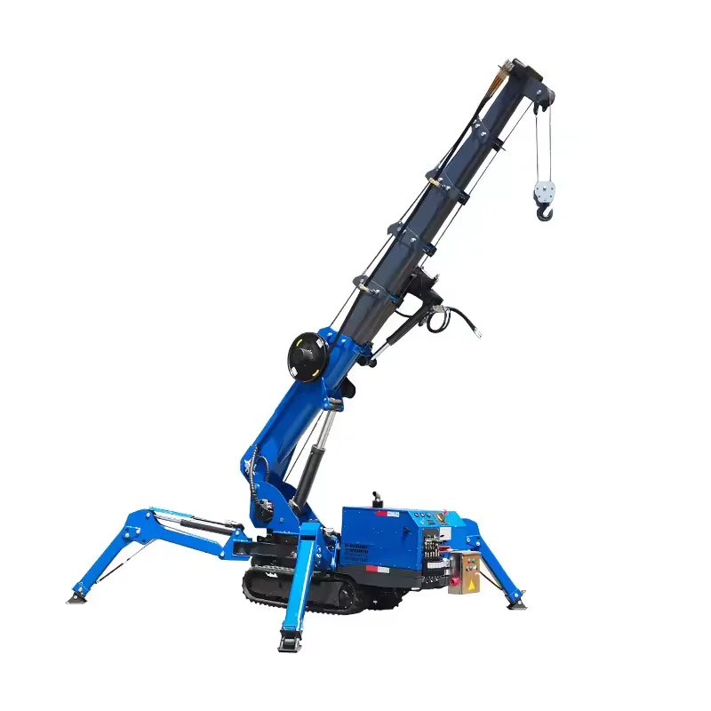 1.2 T Crawler Jib Crane Small Spider Crane Mini Heavy Mobile Spider Crawler Lift Mini Hydraulic Crane