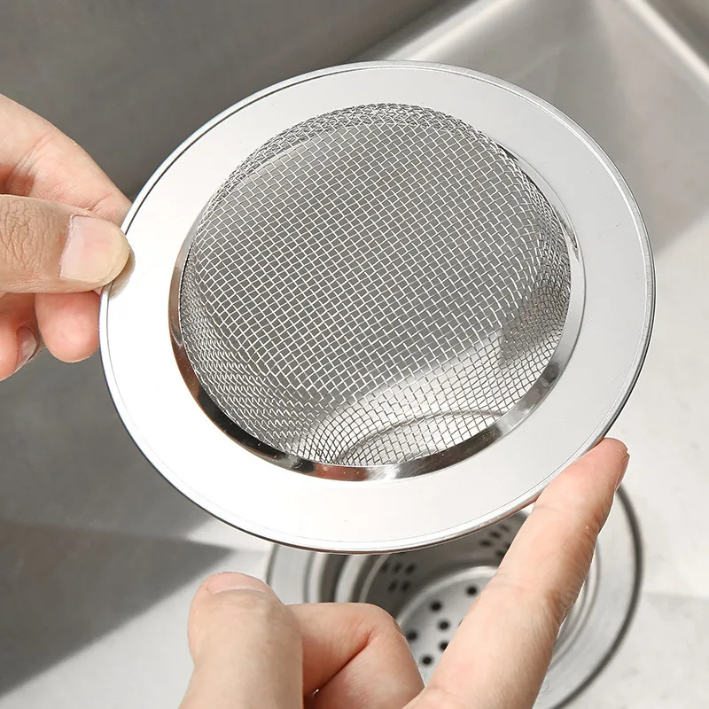 Sink Strainer Kitchen Sink Grid Filter Stainless Steel Drain Hole Filter Mesh Protection Against Clogging Kitchen Accessorie