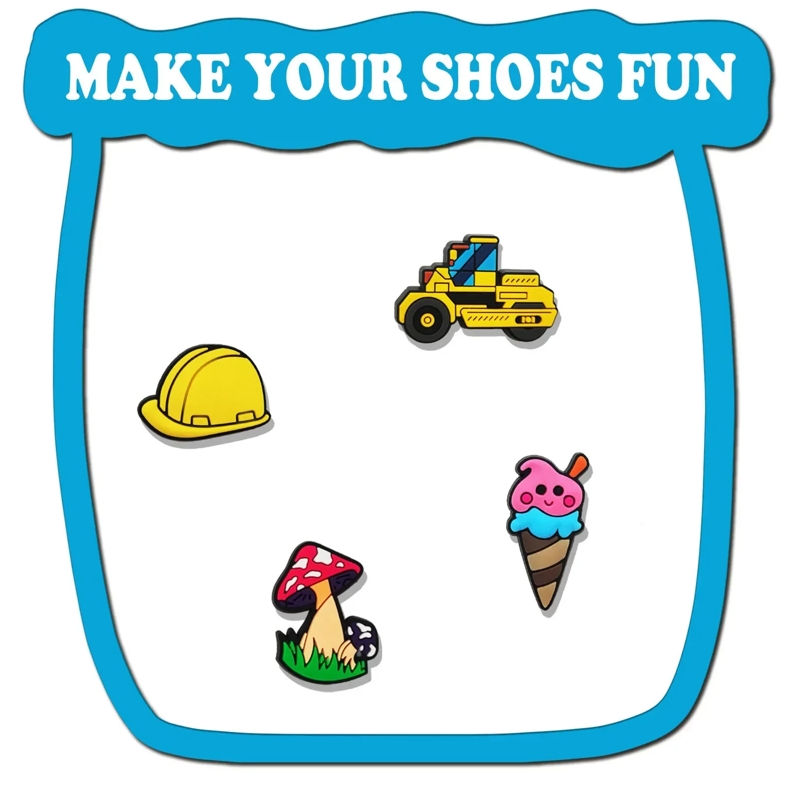 Shoe Charms For Slides Sandals, 10-200Pcs PVC Shoe Decorations Accessories For Christmas Birthday Gift Party Favor image 3