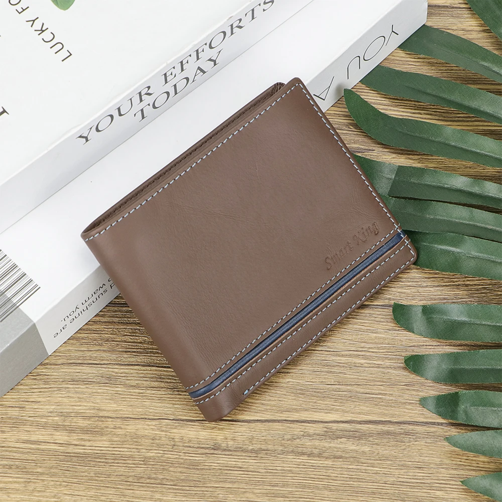 

Royal Bagger Vintage Casual Cowhide Men's Short Wallets Multi Slot Card Holder Coin Purse Genuine Leather Bifold Wallet 2229