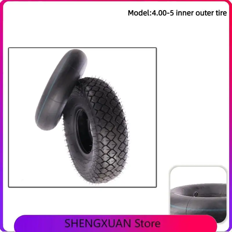 

4.00-5 Elderly Scooter Tires 4.00-5 Outer Tire 4.10/3.50-5 Inner Tube, Multiple Options in Set