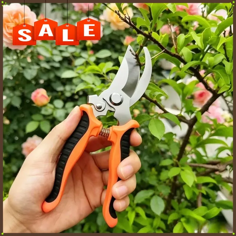 

2026 Bestselling Stainless Steel Professional Garden Scissors Pruning Shears for Fruit Trees and Flowers Durable Gardening Tool