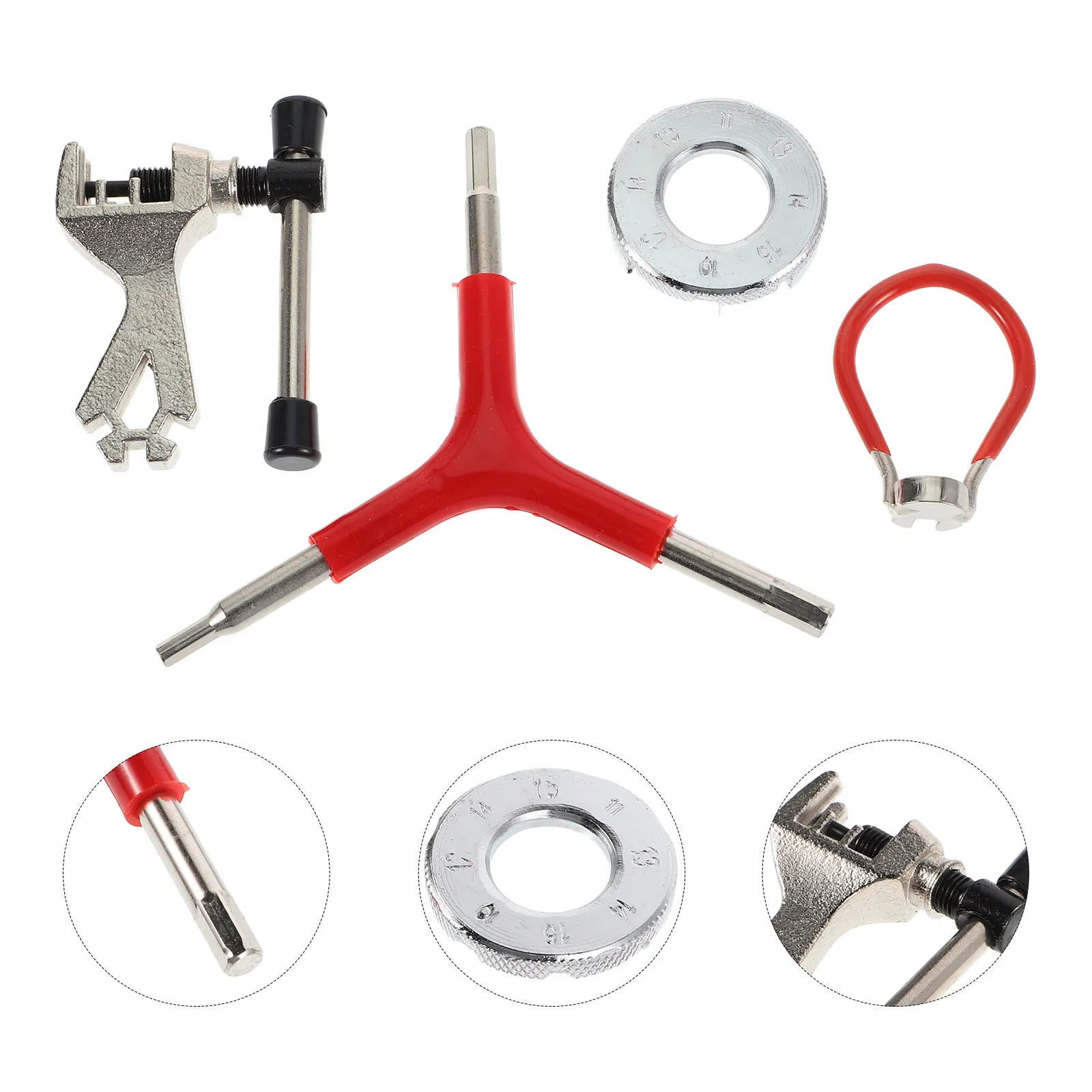 

Набор для ремонта горного велосипеда: ключ для спиц, портативный монтажный ключ, корректор обода, инструменты для регулировки колес, комплект для обслуживания велосипедов