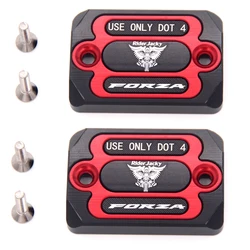 For HONDA Forza 300-350 Forza300 Forza350 Accessories CNC Aluminum Motorcycle Front Brake Fluid Reservoir Cover
