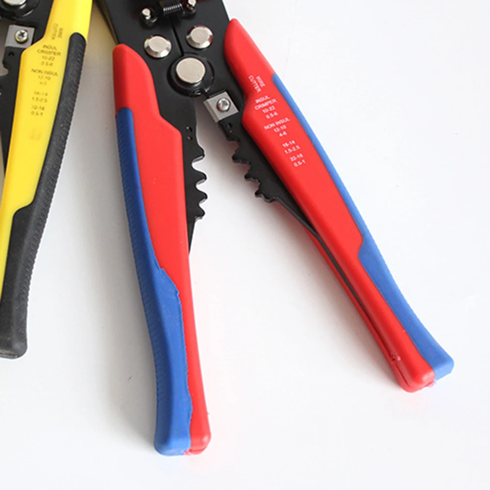 Crimper Cable Cutter Adjustable Automatic Wire Stripper Multifunctional Stripping Crimping Pliers Terminal Hand Tool
