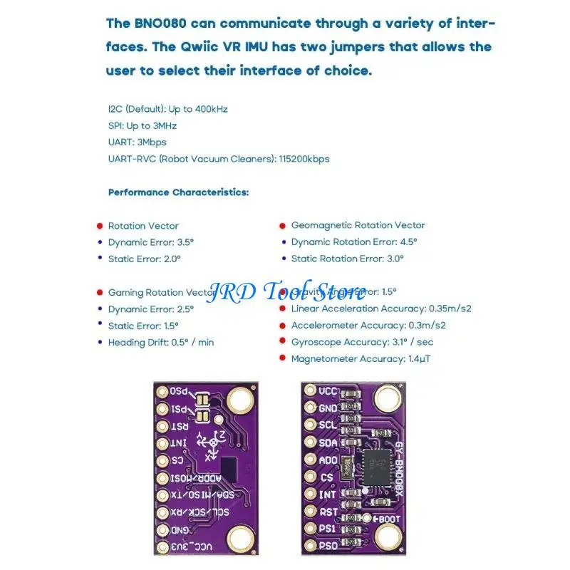 a2ud-gbno080-bno085-ロボットおよびiotデバイス用3dセンサーモジュール開発ボード