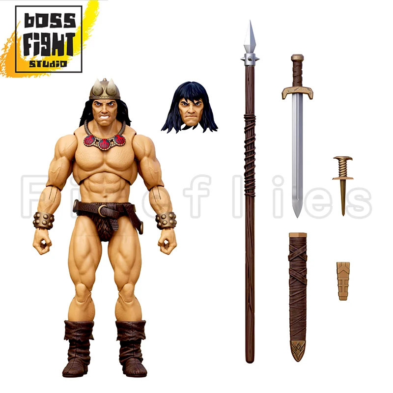 [Pre-orden] Figura de acción Boss Fight Studio de 4 pulgadas (1/18) Conan el Bárbaro H.A.C.K.S. Figura de Anime de Conan el Bárbaro