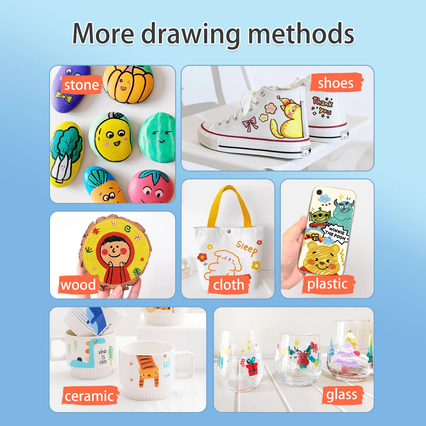 BAOKE MP2962, 60-цветный акриловый маркер, ручки и маркеры с мягким наконечником кисти, ручки с акриловой краской для поделок, художественных принадлежностей