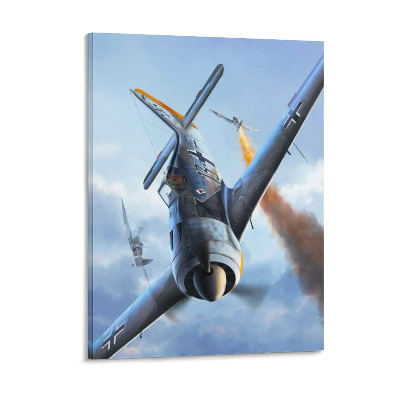 

Fw190 Vs Raf Canvas Painting Create Club Party Wall Decor Living Room WW2 Fighter Framed Wall Paintings