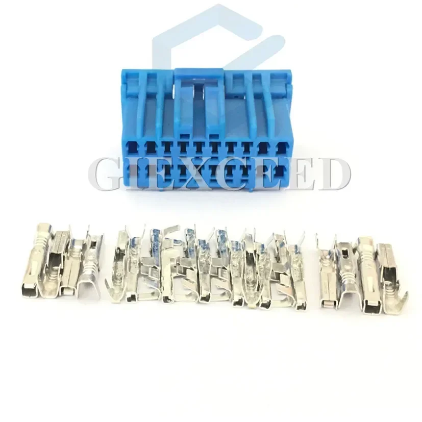 

2 комплекта 20-контактных автомобильных разъемов MX5-A-20S-C для CD-плееров и динамиков, сборка разъемов питания и проводки переменного тока для Honda Buick