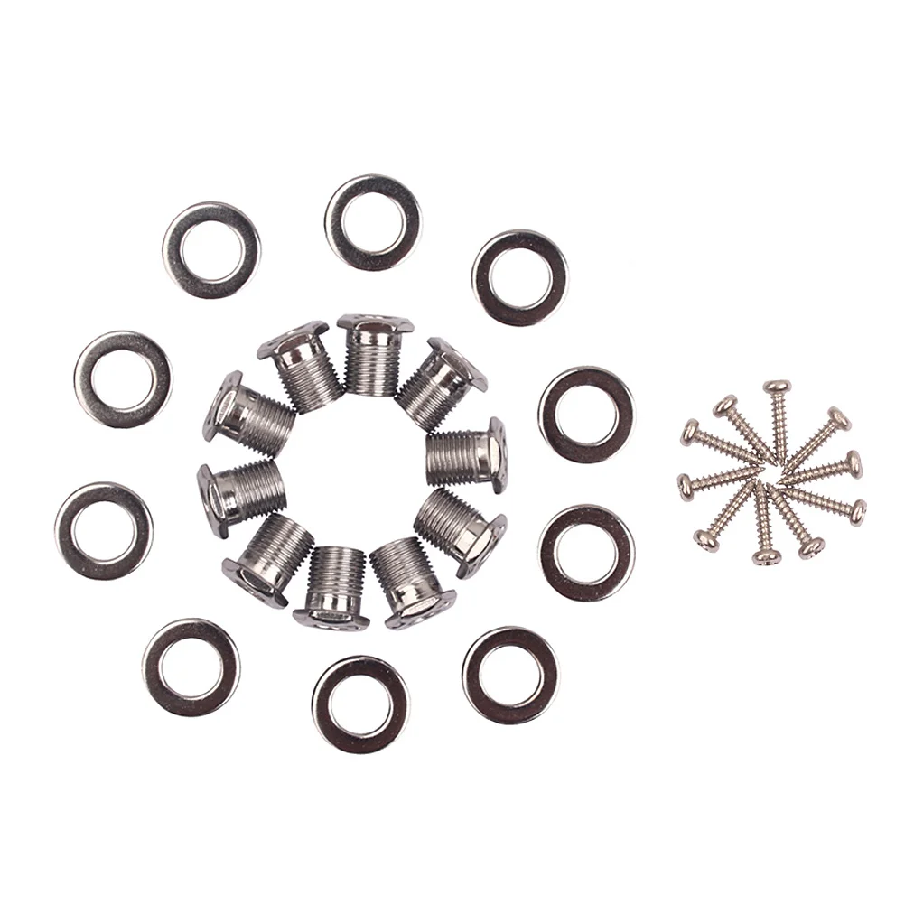 

1Set Guitar Accessories Hex Threaded Bushing Ferrules Mounting Screw Durable Metal for Guitar Tuning Peg Professional Use