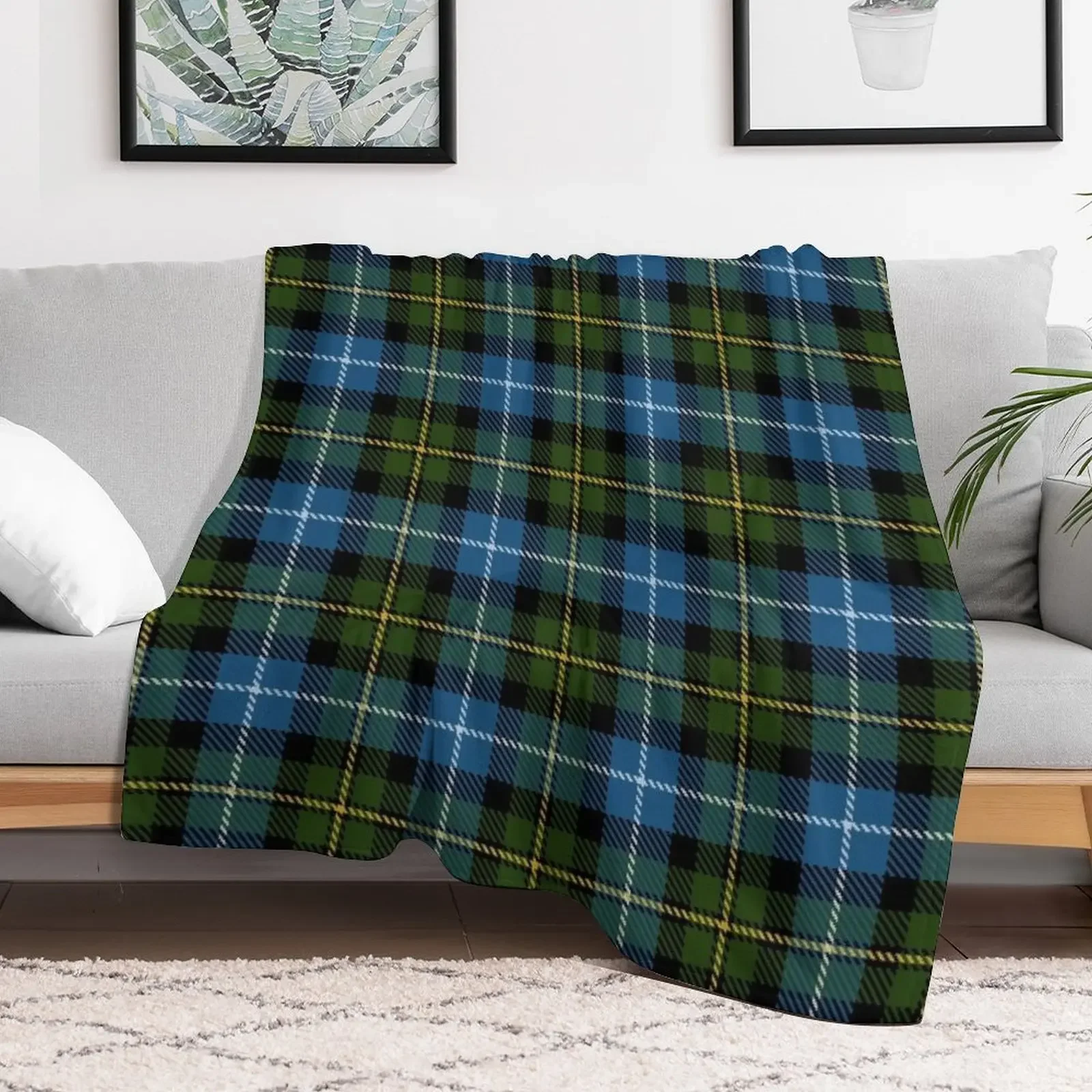 MacNeils Of Barra Clan Family Tartan Throw Blanket Flannels Beach Blankets Sofas Of Decoration Luxury Designer Blankets