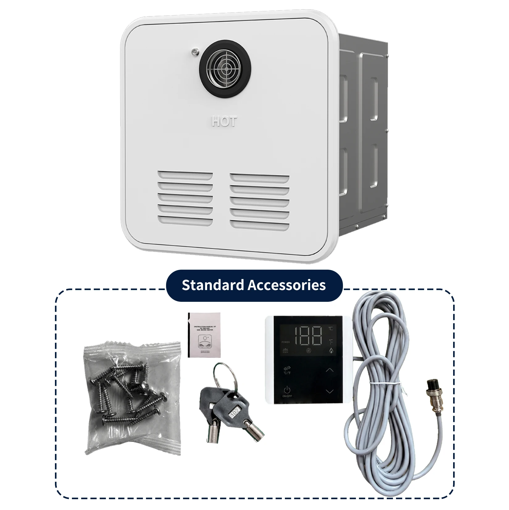 65000-80000BTU Gas Tankless Outdoor RV Water Heater Customizable Anti-Backflow for Europe & US