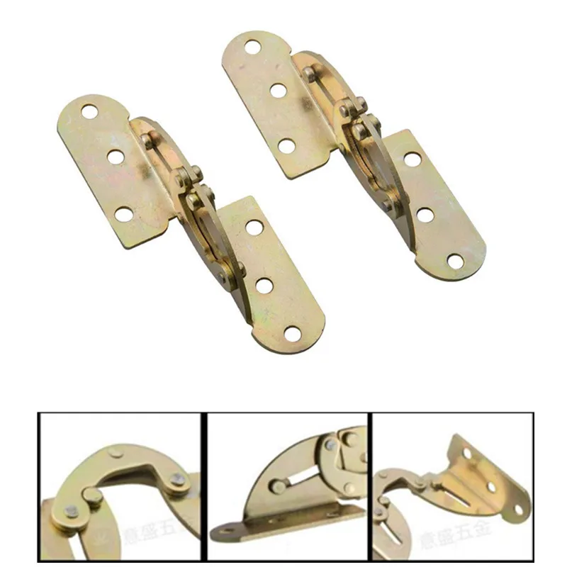 Multi-function 2pcs 180 Degree Dining Table Flap Hinge Hidden Foldable  Folding Flip Hinges Desk Furniture Hardware Accessories